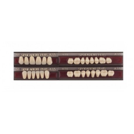 Спофадент Плюс (A3,5) 53-53-1/74 (28шт) - Трехслойные акриловые зубы SPOFA