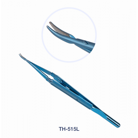 ТН-515L Иглодержатель микрохирургический изогнутый,180 мм, трехшарнирный, Микрохирургические Технологии  — фото №1