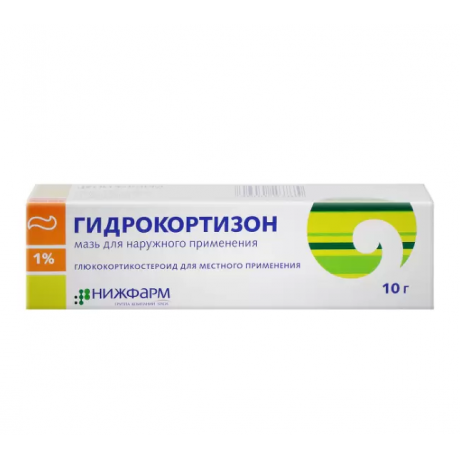 Гидрокортизон, мазь для наружного применения 1% (10 г) Нижфарм АО  — фото №1