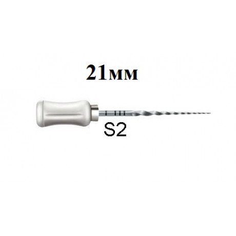 ПроТейпер ручной 21 мм S2 (6 шт/уп) Белый, Dentsply  — фото №1