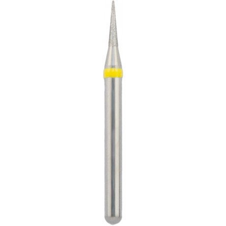 Бор алмазный 852-010SF-FG (1шт) форма конус, остроконечный, мелкое зерно, NTI  — фото №1