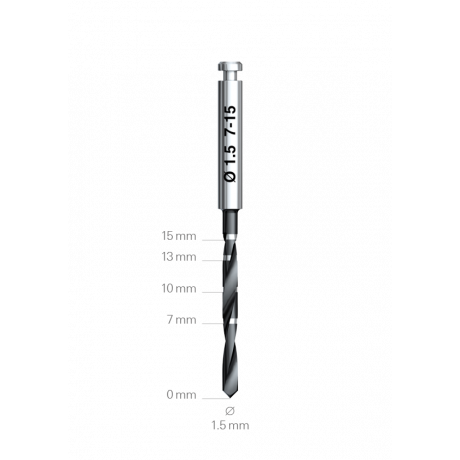 Сверло 1,5 мм длина 7-15 мм (1 шт) Nobel Biocare  — фото №1