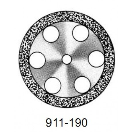 DISC 911/190 (200) (0,55 mm) двухст.край.отверстия  — фото №1