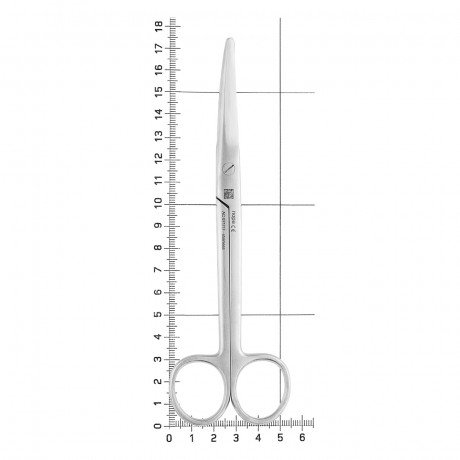 AC 071/17 Ножницы хирургические изогнутые Mayo тупоконечные, 17,5 см, NOPA  — фото №1