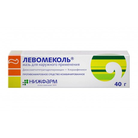 Левомеколь мазь для наружного применения (40мг/г+7,5 мг/г) (40 г) Нижфарм АО  — фото №1