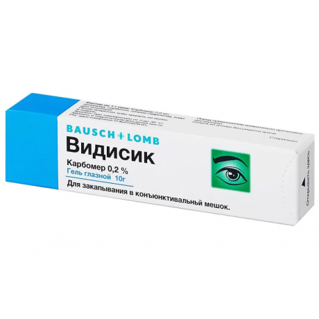 Видисик, гель глазной 0,2 % (10 г) (1 шт) Др. Герхард Манн ХФП  — фото №1