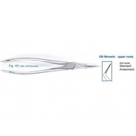 11-151 Щипцы для удаления зубов верхние корневые  — фото №1