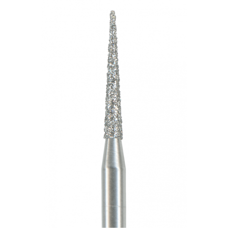 Бор алмазный 858-012C-FG (1шт) форма конус, остроконечный, мелкое зерно, NTI