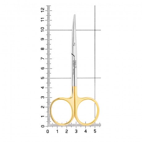 AC 923/11 Ножницы хирургические изогнутые Metzenbaum, тупой кончик, 11,5 см, карбид-вольфрамовые ставки, NOPA  — фото №1