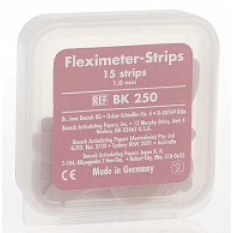 Копирка шаблоны BAUSCH ВК250 гибкие (15 листов) розовые (1мм) (Fleximeter Strips)  — фото №1