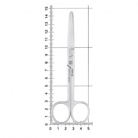 AC 011/14 Ножницы стандартные хирургические изогнутые, 14,5 см, NOPA  — фото №1