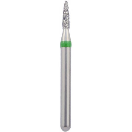 Бор алмазный 860-010C-FG (1шт) форма конус, остроконечный, крупное зерно, NTI  — фото №1