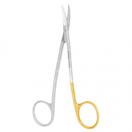 Ножницы хирургические, двойной изгиб LaGrange #14 Super-Cut, 11.5 см (1шт) 1 зубчатое лезвие Hu-Friedy