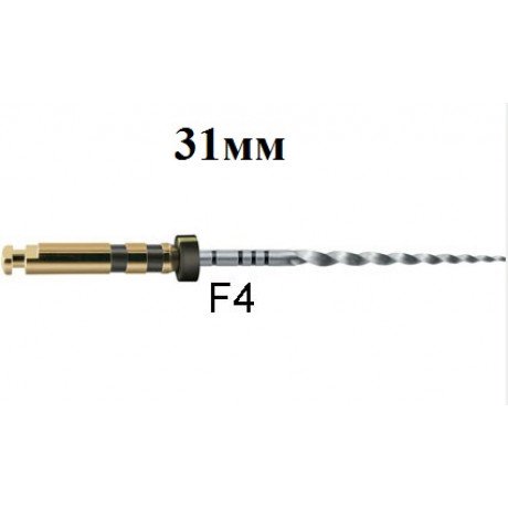 ПроТейпер Universal машинный 31 мм F4 (6 шт/уп) Черный, Dentsply  — фото №1