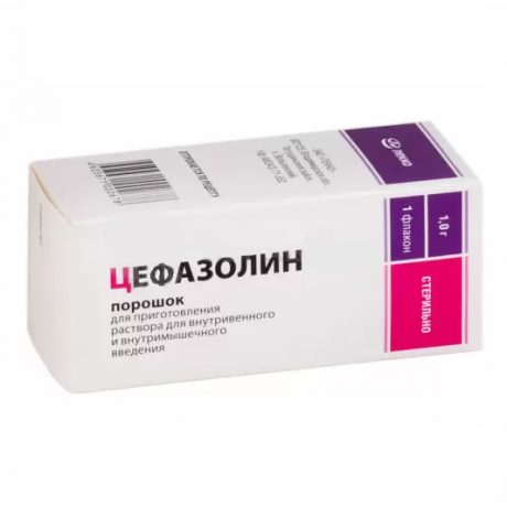 Цефазолин, пор. д/приг р-ра для в/вен.и в/мыш.введля (фл.1 г) Лекко  — фото №1