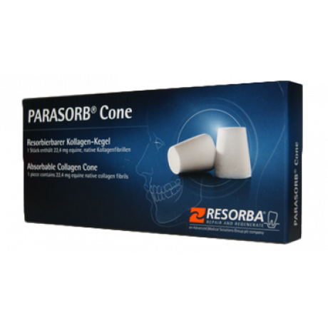 Губка коллагеновая конусная Parasorb Cone (d 1,2*h 1,6см) (10шт/уп) RESORBA  — фото №1