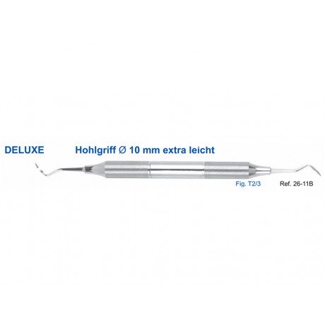 26-11B Скейлер парадонтологический, форма T2/3, ручка DELUXE, ø 10 мм  — фото №1