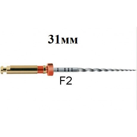 ПроТейпер Universal машинный 31 мм F2 (6 шт/уп) Красный, Dentsply  — фото №1