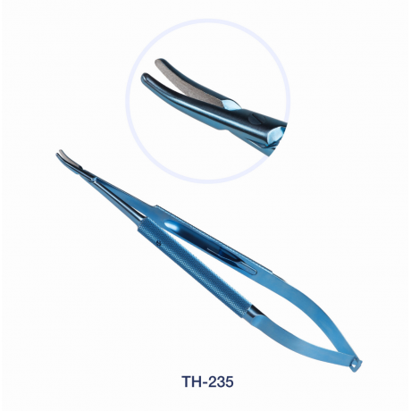 ТН-235 Иглодержатель микрохирургический изогнутый,160 мм, Микрохирургические Технологии  — фото №1