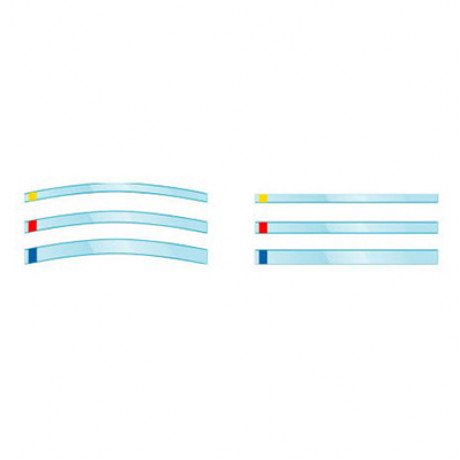 692 Матрица Hawe Transparent Strip прямые (100 мм/10 мм, 100 шт) синие, KERR
