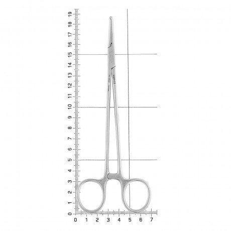 AA 159/18 Щипцы для артерии изогнутые с зубцом Halsted, 18,5 см, NOPA