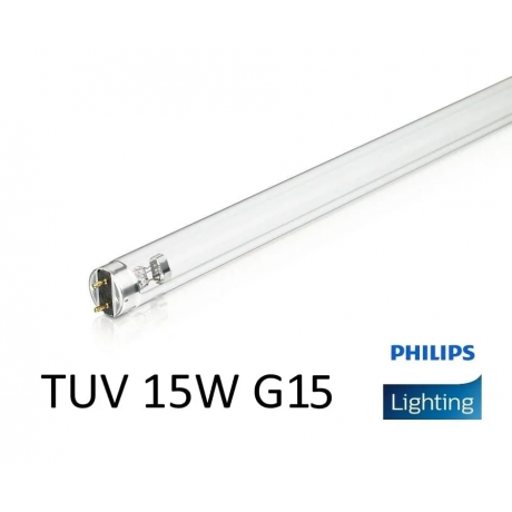 Лампа бактерицидная ультрафиолетовая Philips TUV 15W G15 T8 (ДБ 15) (безозоновая)  — фото №1