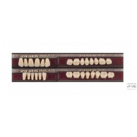 Спофадент Плюс (A3,5) 1/32-0/2-1/74 (28шт) - Трехслойные акриловые зубы SPOFA