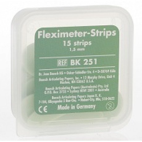 Копирка шаблоны BAUSCH ВК251 гибкие (15 листов) зеленые (1.5мм) (Fleximeter Strips)  — фото №1