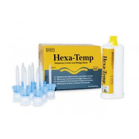 Хекса-Темп A1 (1:1, 50мл) Пластмасса для временных коронок и мостов, Spident (Hexa-Temp)
