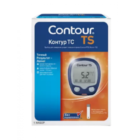 Глюкометр Контур ТС (Contour TS) без устройства прокалывания (1 шт) Ascensia Diabetes Care  — фото №1