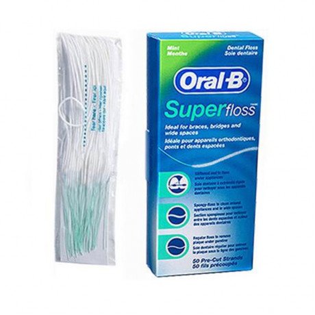 Флосс OralB SuperFloss - зубная нить 50шт (Суперфлосс) Procter&Gamble  — фото №1