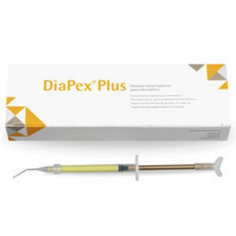 Диапекс Плюс (1 шпр*2 г) паста на основе гидроокиси кальция и йодоформа, DiaDent (Diapex Plus) 