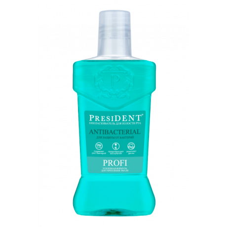 Ополаскиватель PRESIDENT PROFI Antibacterial (250 мл) Для защиты от бактерий  — фото №1