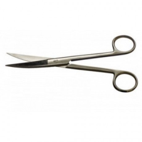 Ножницы хирургические остроконечные изогнутые (н-3-2s) 140 мм (1шт) AGILE 