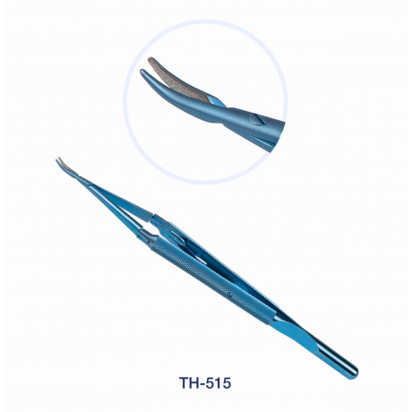 ТН-515 Иглодержатель микрохирургический изогнутый,180 мм, трехшарнирный, Микрохирургические Технологии  — фото №1
