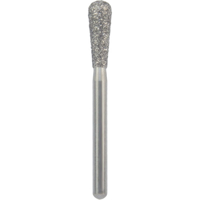 Бор алмазный 830L-025M-FG (1шт) форма грушевидный длинный, мелкое зерно, NTI Бор алмазный 830L-025M-FG (1шт) форма грушевидный длинный, мелкое зерно, NTI — фото №1