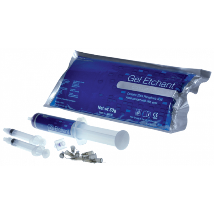 Гель Этчант - эконом упаковка (1шпр*30гр+2 пустых шпр) Травильный гель KERR (Gel Etchant).