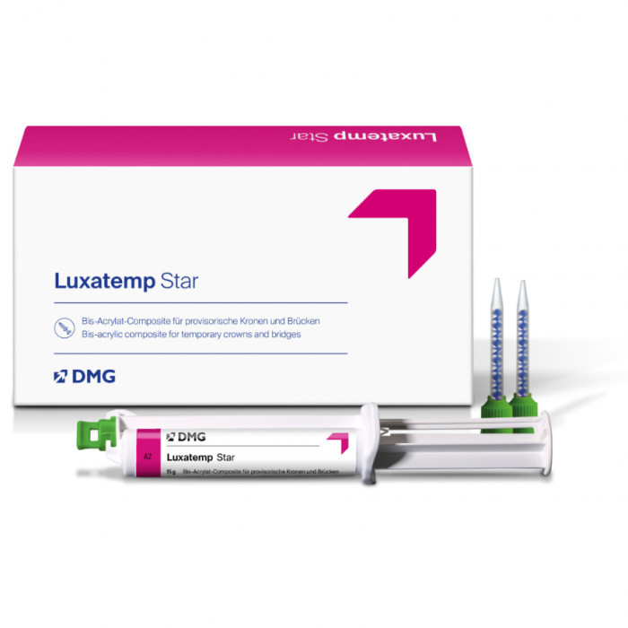Люксатемп STAR Smartmix A3 (10:1, 15г) Пластмасса для временных коронок и мостов, DMG