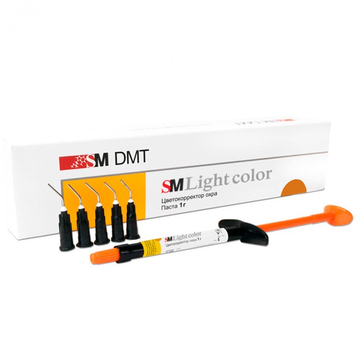РеЛайт Колор цвет Охра (1 шпр*1 мл) Светоотверждаемый композитный цветокорректор, SM DMT (SM Light color)  — фото №1