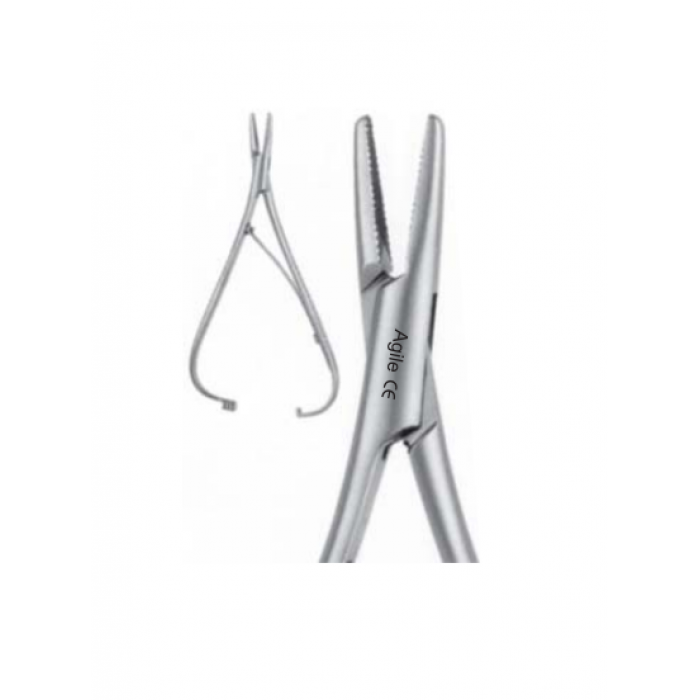 Иглодержатель микрохирургический прямой Mathieu, 140 мм (1шт) AGILE