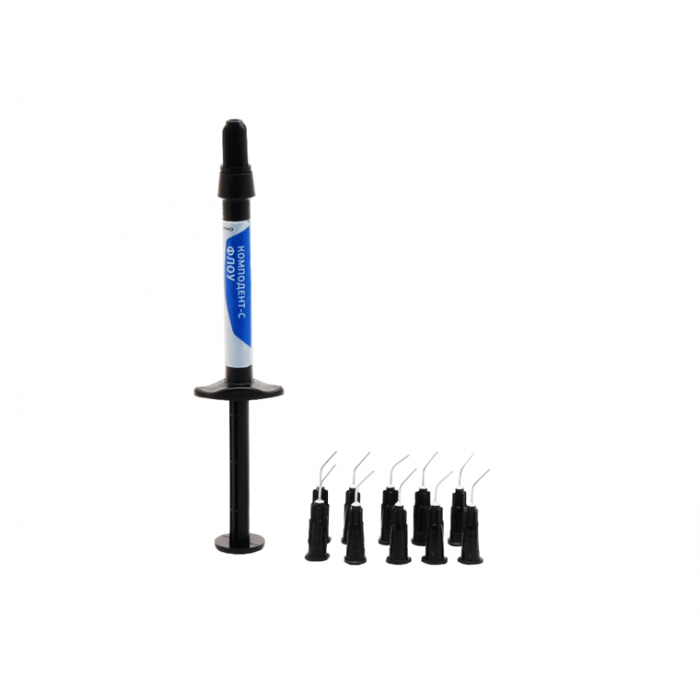 Комподент-С Флоу A2 (1 шпр*2 г) Жидкотекучий нанокомпозит низкой вязкости, Омега-дент