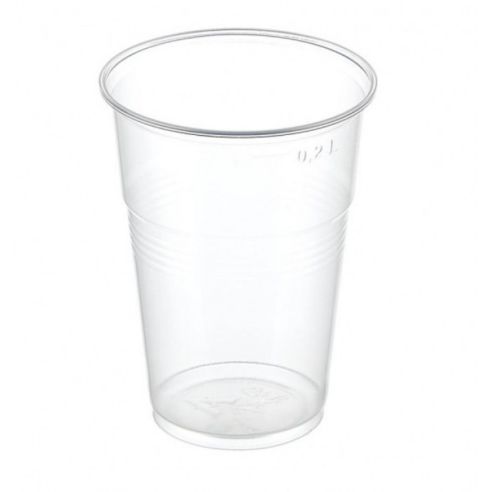 Стакан пластиковый Прозрачный 200мл (100шт/уп) НАПРА