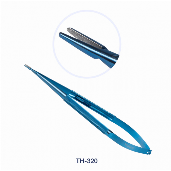 ТН-320 Иглодержатель микрохирургический прямой,180 мм, Микрохирургические Технологии  — фото №1