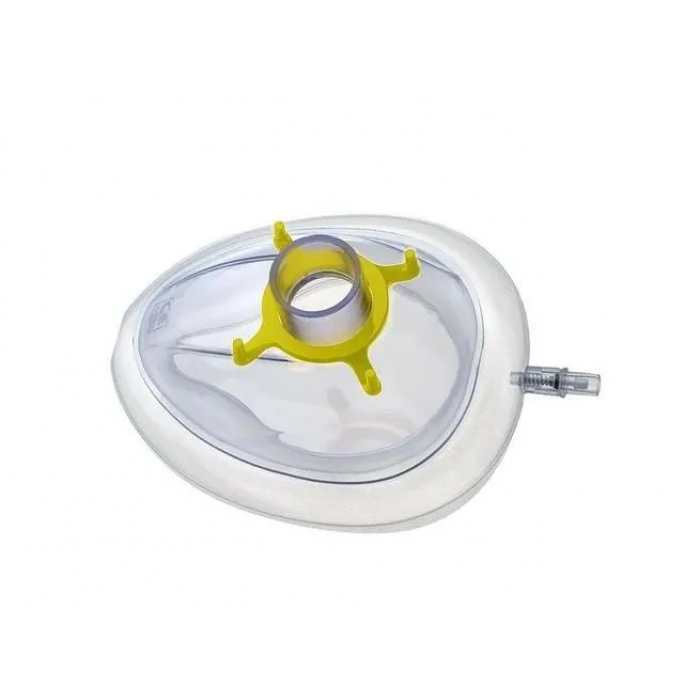 Маска анестезиологическая однораз. разм.2 (1 шт) Лицевая наркозная маска с валиком, Alba Healthcare