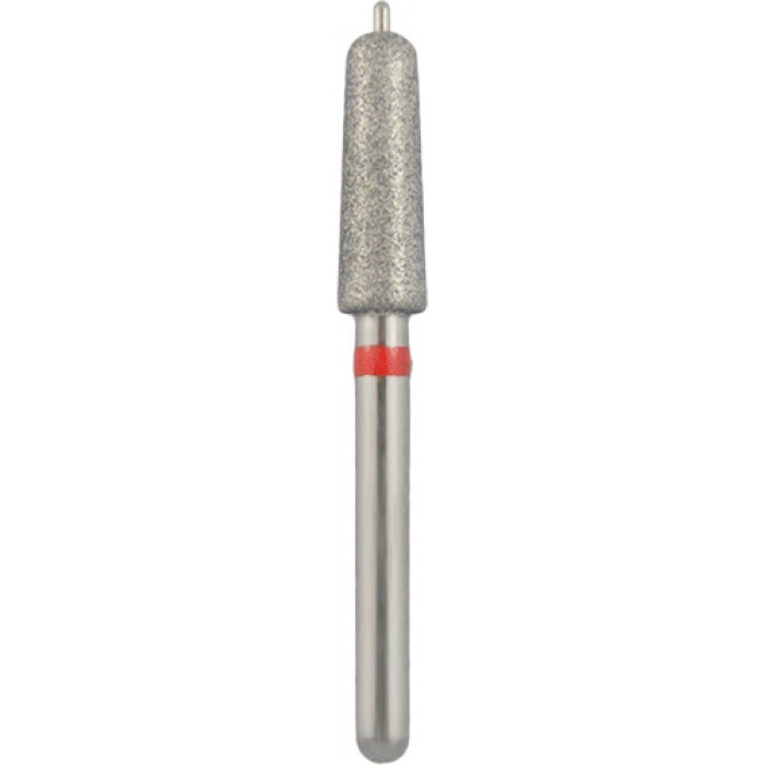 Бор алмазный 998-026F-FG (1шт) форма конус круглый, с гидом, мелкое зерно, NTI Бор алмазный 998-026F-FG (1шт) форма конус круглый, с гидом, мелкое зерно, NTI — фото №1
