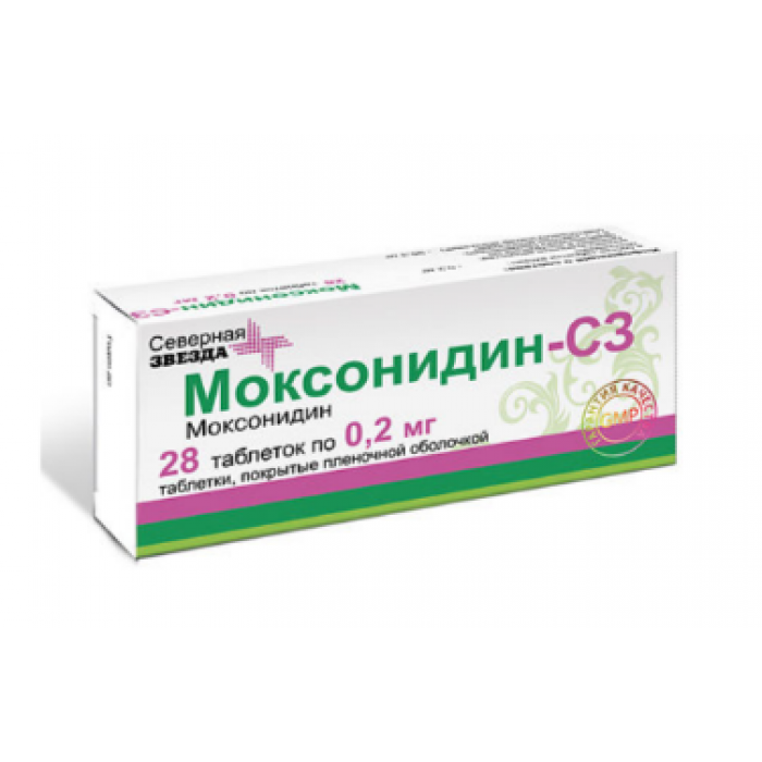 Моксонидин-СЗ таблетки (0,2 мг) (28 шт)  Северная Звезда