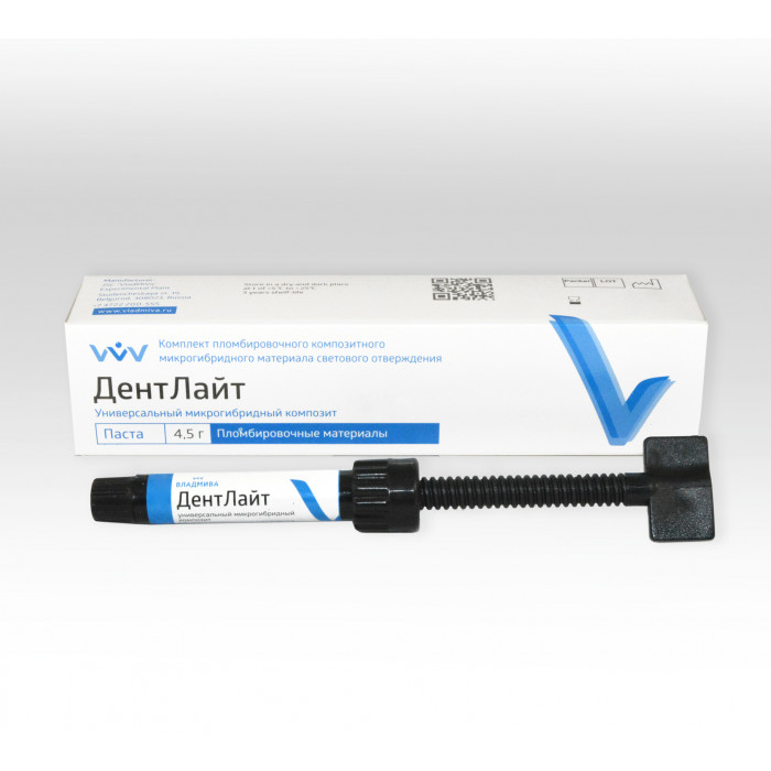 ДентЛайт OA1 (1 шпр*4,5 г) Композитный материал светового отверждения, ВладМиВа