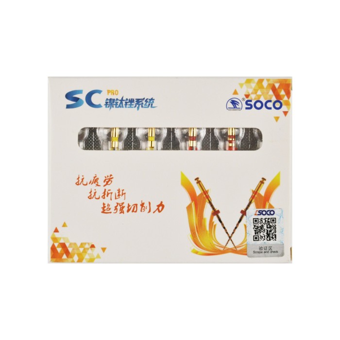 Файл SC PRO машинный 21мм Ассорти (6шт.) с памятью формы SOCO (СОХО) — фото №2