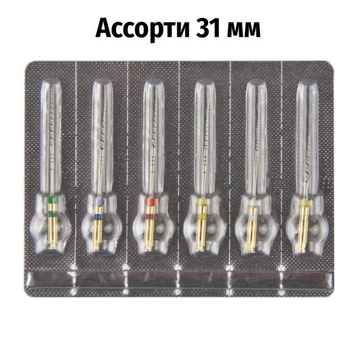 Файл SC машинный 31мм ассорти (6шт.) с памятью формы SOCO (СОХО) — фото №1