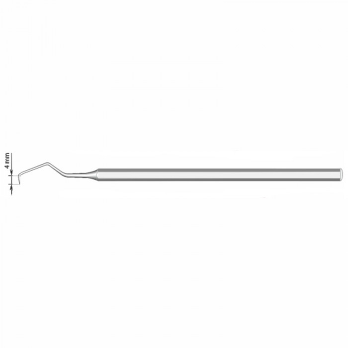 Зонд стоматологический изогнутый с подсечкой, правый (1шт) СТРУМ